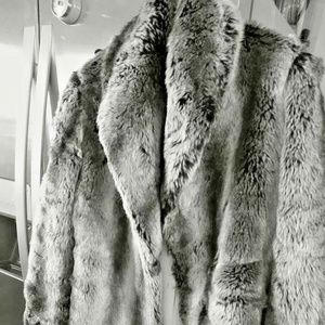 ALPINE STUDIO FAUX FUR COAT SIZE SMALL